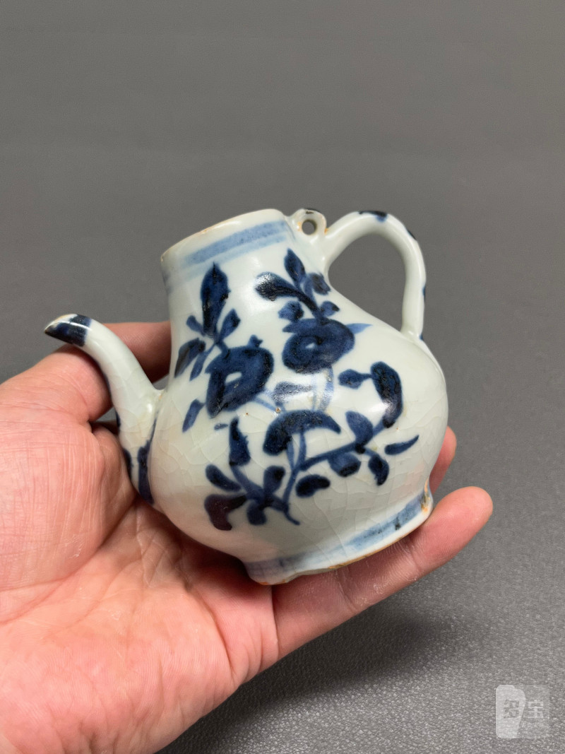 元  青花花卉纹执壶 - 图9